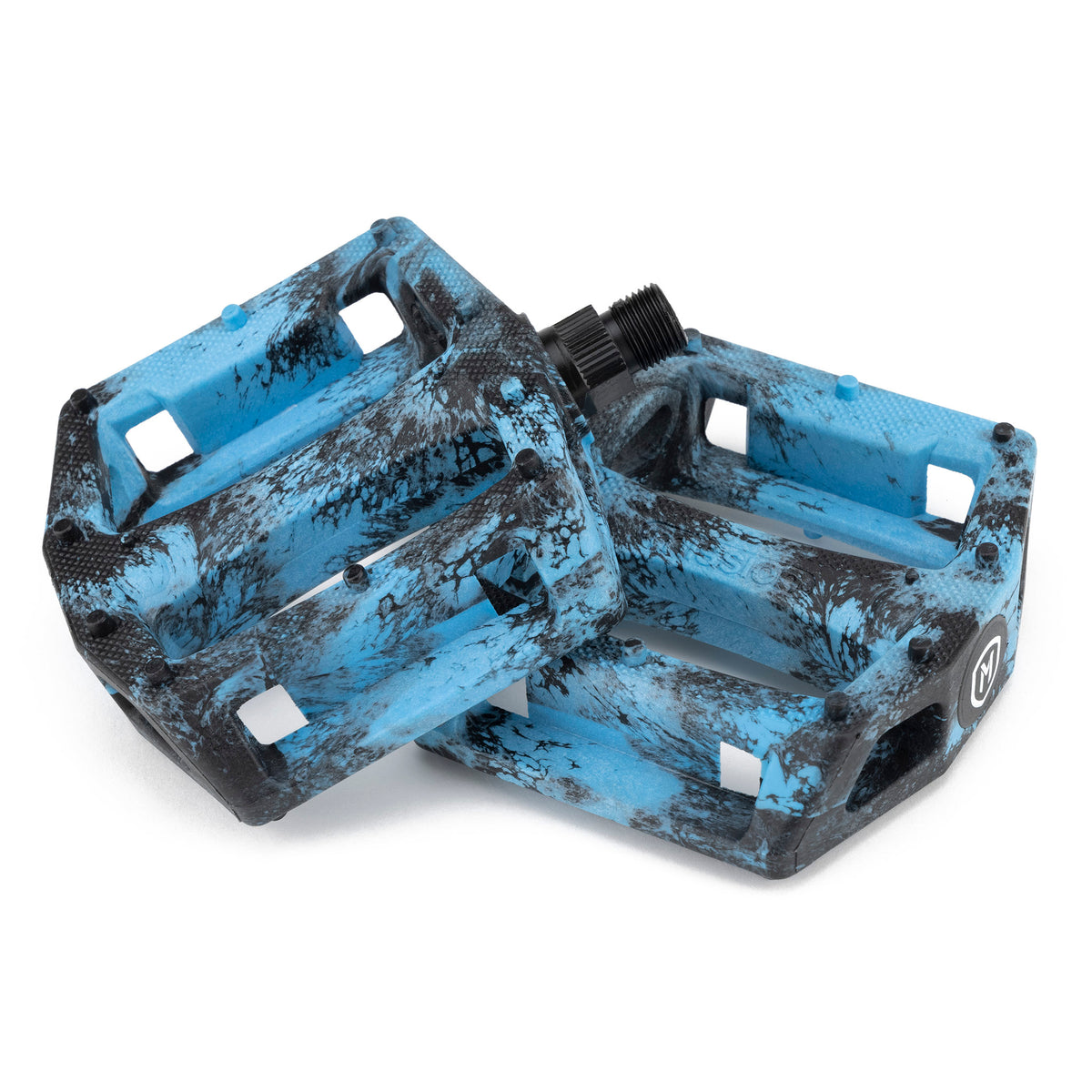 IMPULSE PEDALS 9/16IN BLACK/BLUE SPLASH