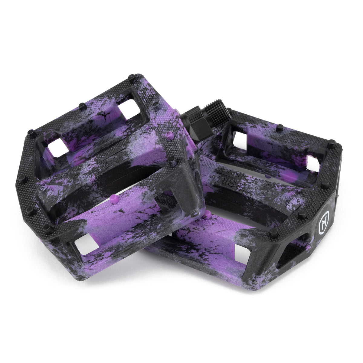IMPULSE PEDALS 9/16IN BLACK/PURPLE SPLASH