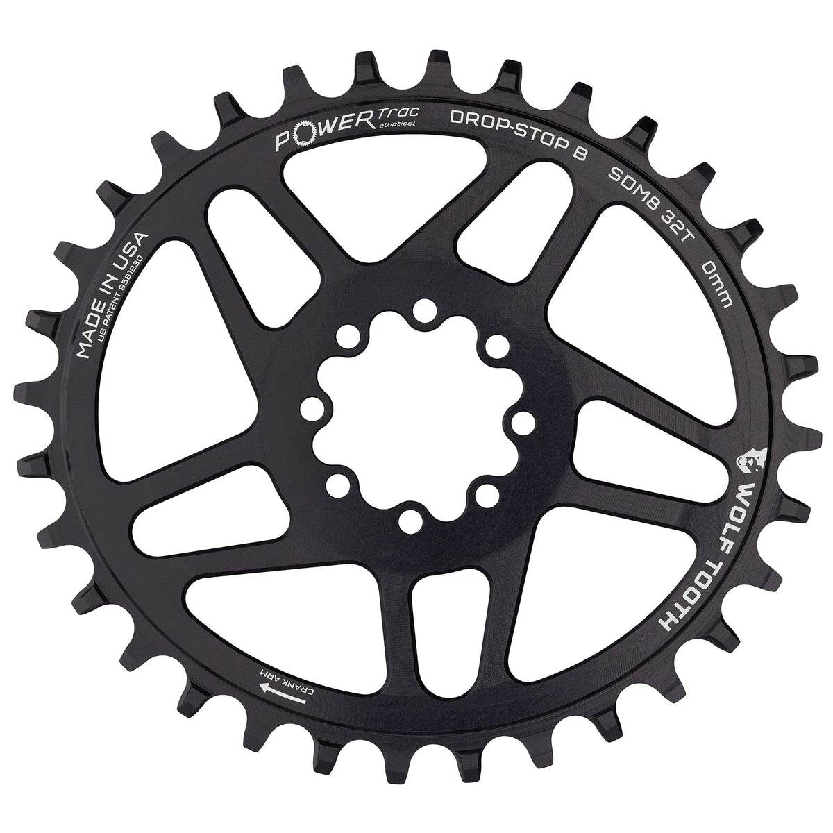OVAL DIRECT MOUNT CHAINRING FOR SRAM 8-BOLT 32T