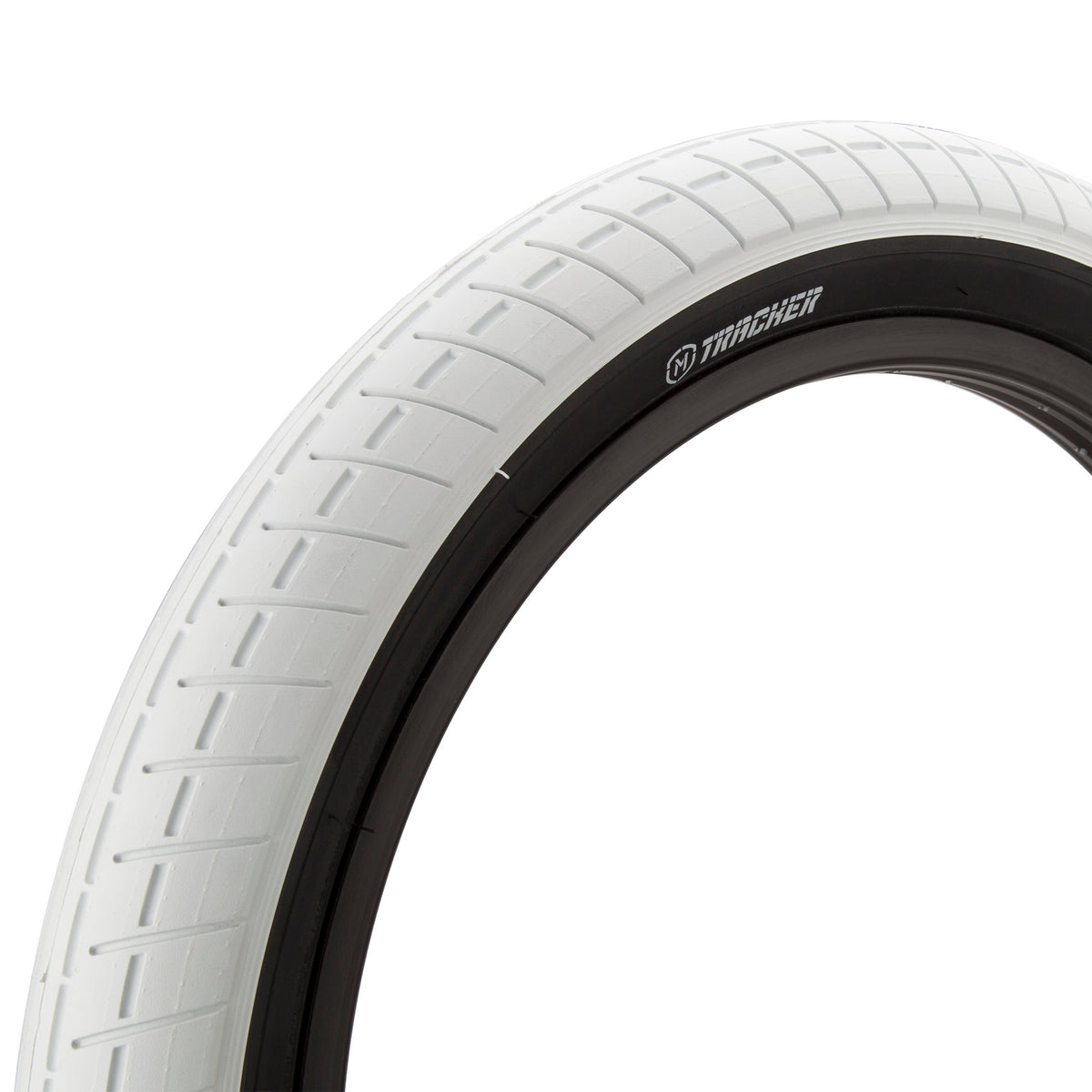 TRACKER TIRE 20X2.4IN WHITE W/ BLACK WALL