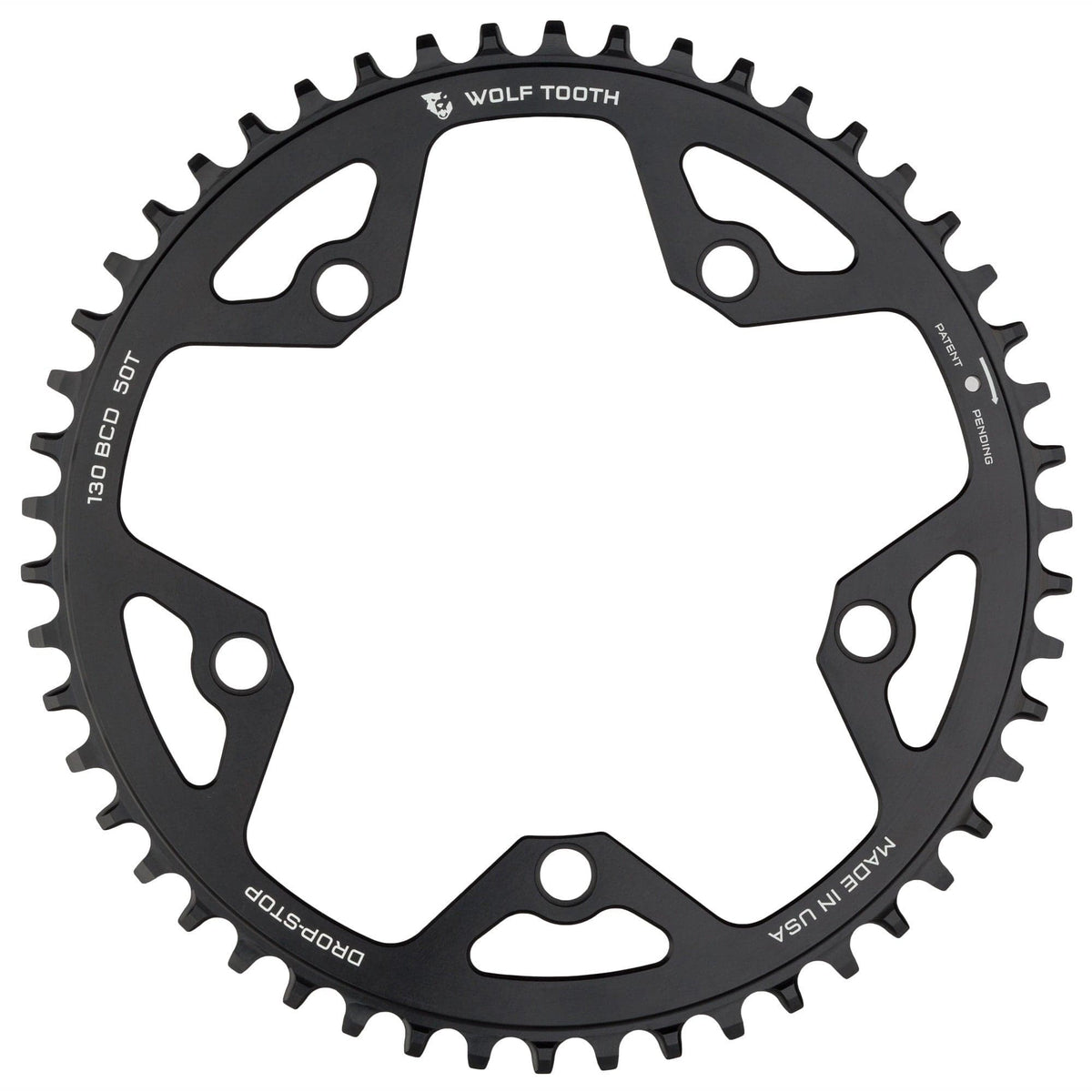 130 BCD 5 BOLT CR 44T COMPAT. WITH SRAM FLATTOP