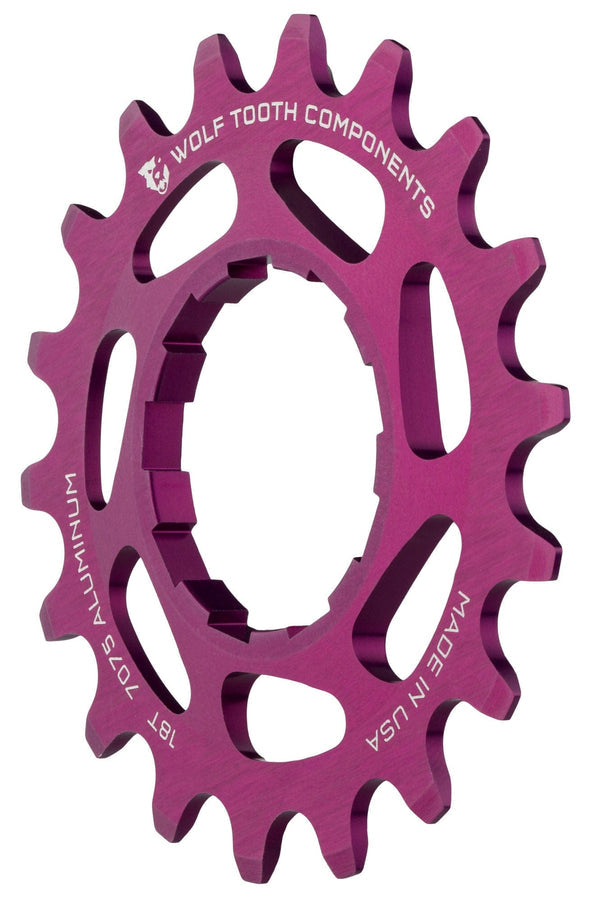 ALUMINUM SS PURPLE 18T COG