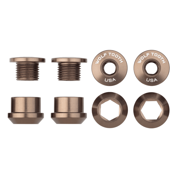 SET OF 4 CHAINRING BOLTS+NUTS FOR 1X ESPRESS 6MM