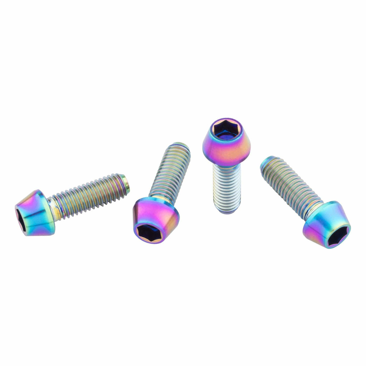TI RAINBOW WATER BOTTLE CAGE BOLTS 4 PACK