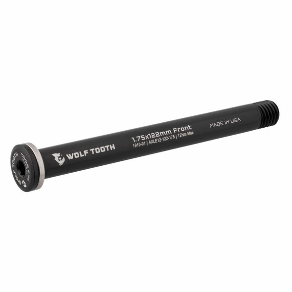 WOLF TOOTH FRONT THRU AXLE 1.75 X 122MM BLACK