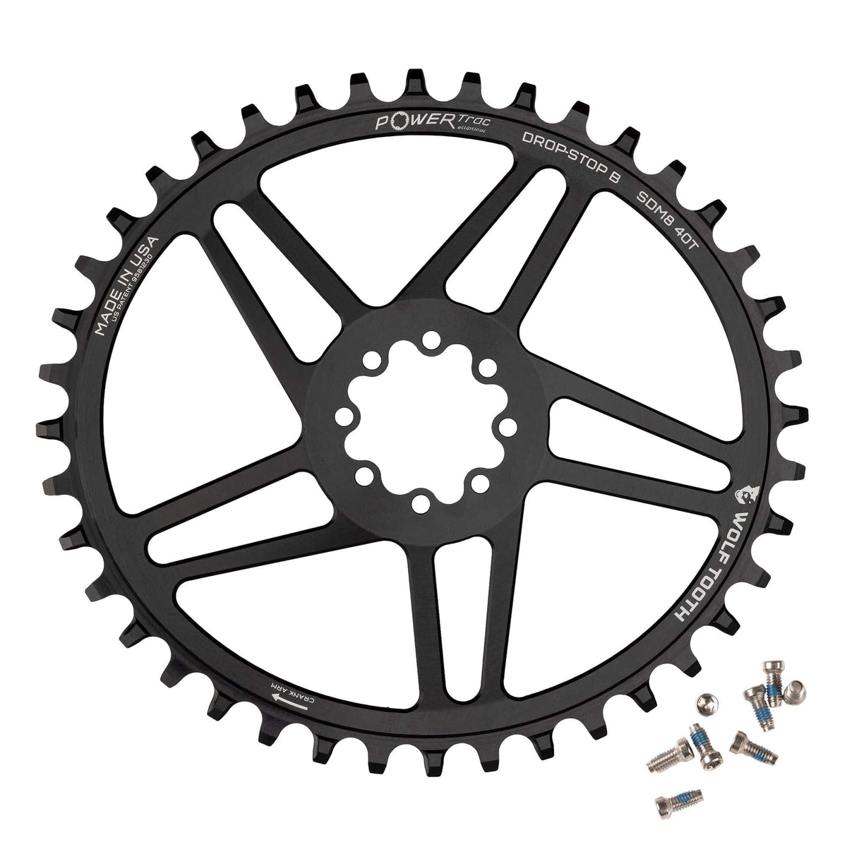 OVAL DIRECT MOUNT CHAINRING FOR SRAM 8-BOLT 38T