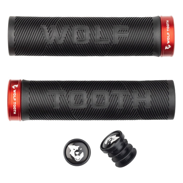 LOCK-ON ECHO GRIP - BLACK GRIP WITH RED COLLAR