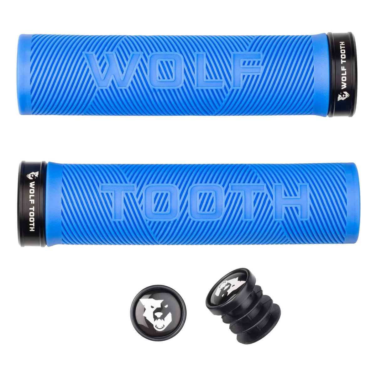 LOCK-ON ECHO GRIP - BLUE GRIP WITH BLACK COLLAR