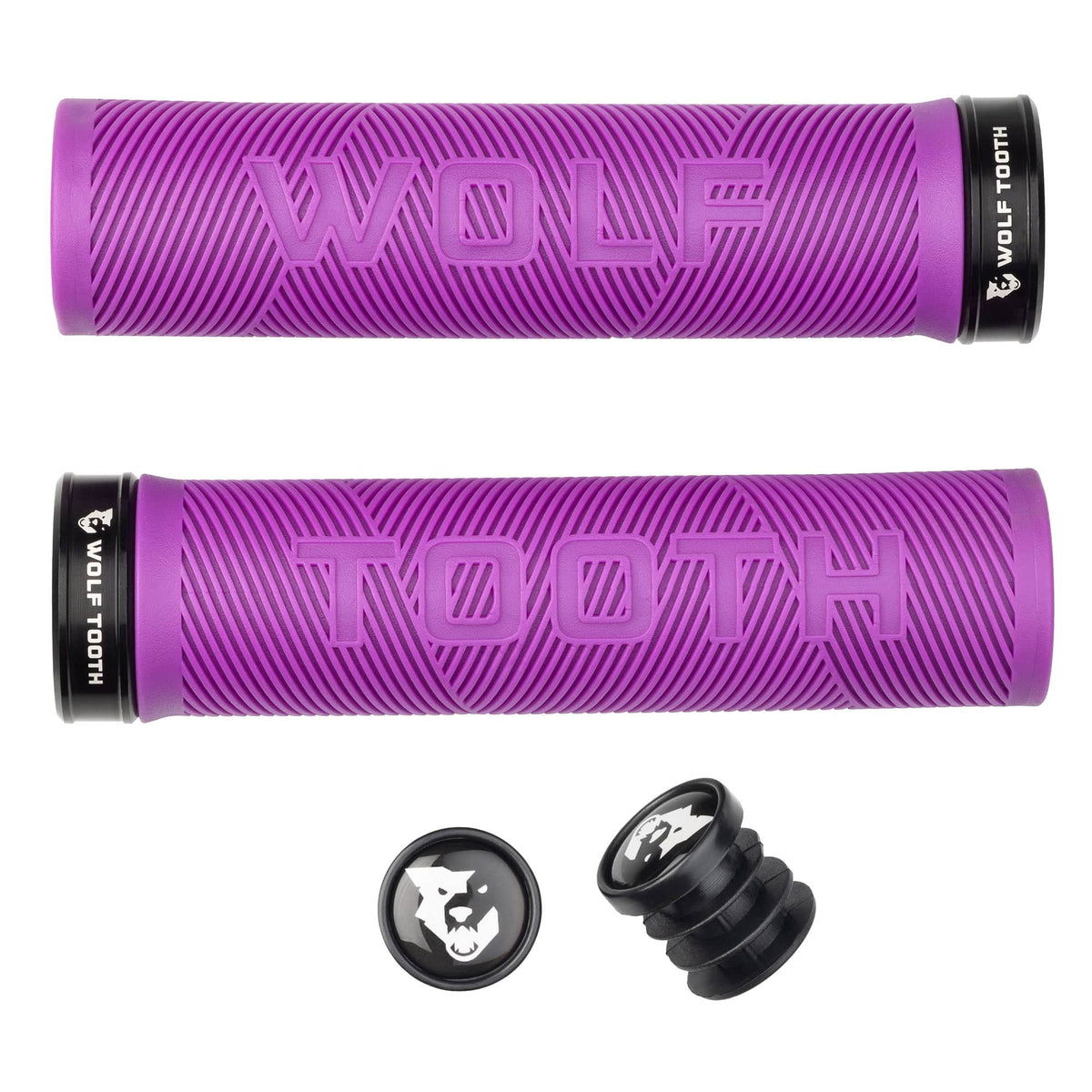 LOCK-ON ECHO GRIP PURPLE GRIP WITH BLACK COLLAR