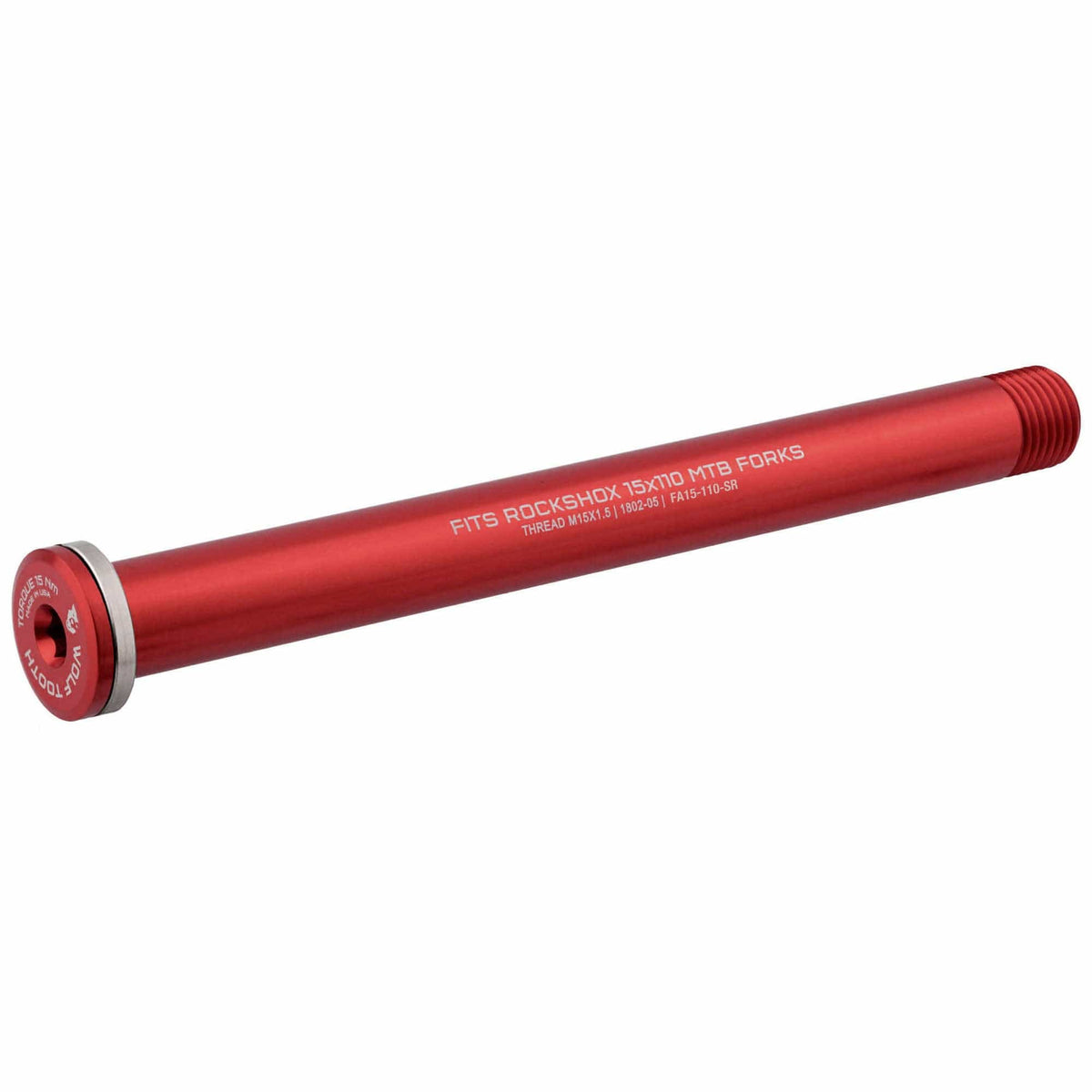 WOLF TOOTH ROCKSHOX 15 X 110 AXLE RED
