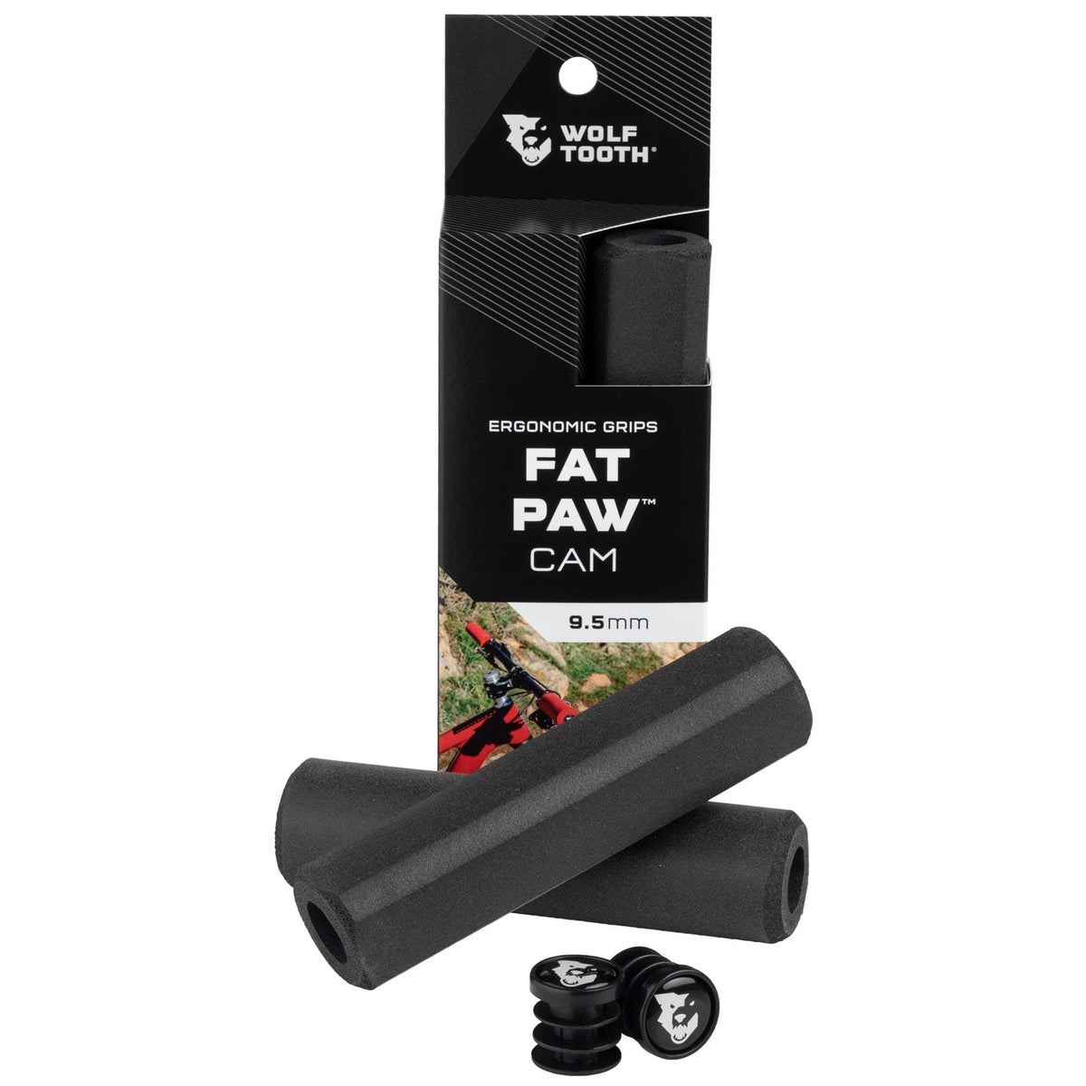 FAT PAW CAM GRIPS 9.5MM BLACK