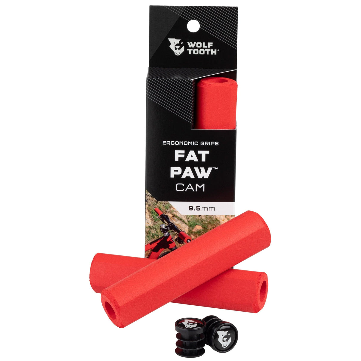 FAT PAW CAM GRIPS 9.5MM RED