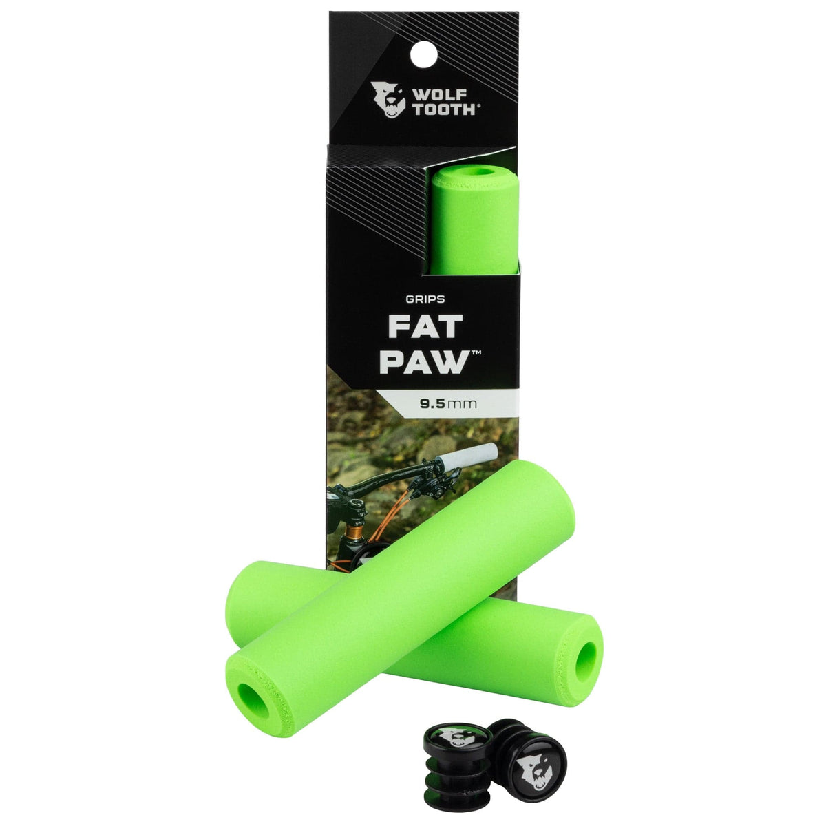 FAT PAW GRIPS 9.5MM BRIGHT GREEN