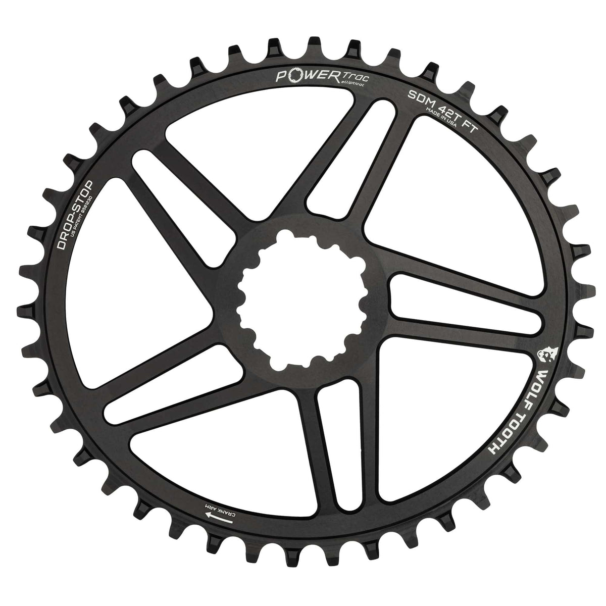 OVAL DM CHAINRING SRAM 42T COMP. W SRAM FLATTOP