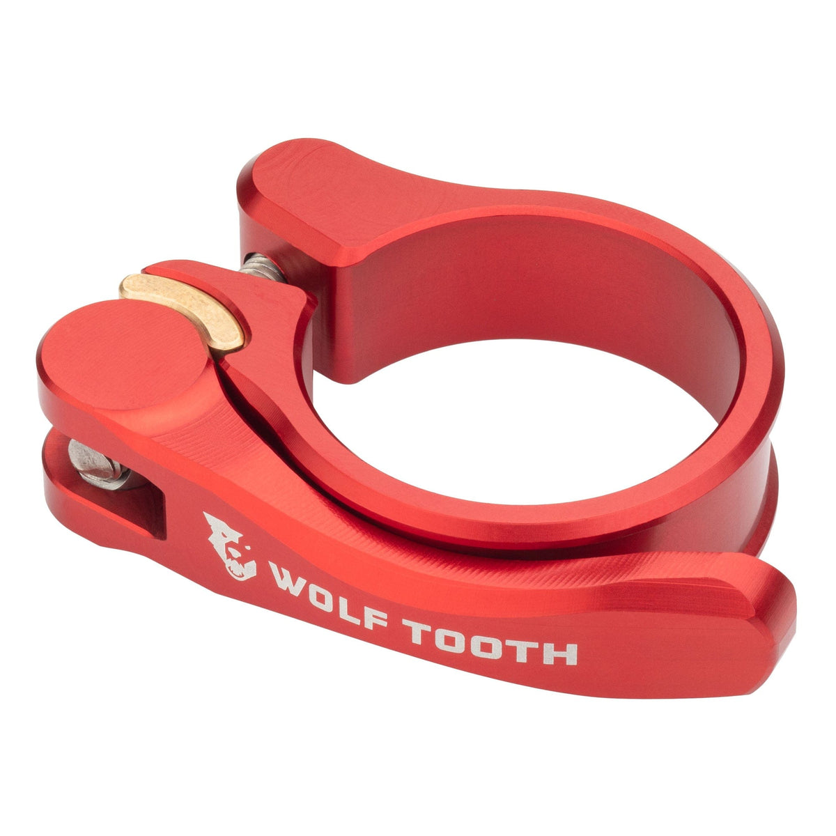 SEATPOST CLAMP 34.9MM RED QUICK RELEASE