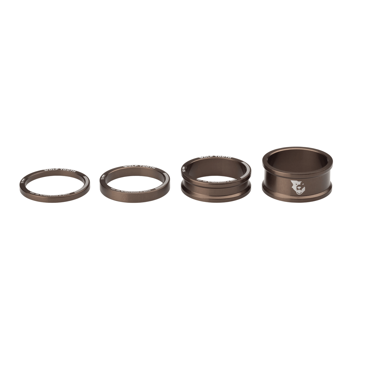 HEADSET SPACER KIT 3, 5, 10, 15MM ESPRESSO