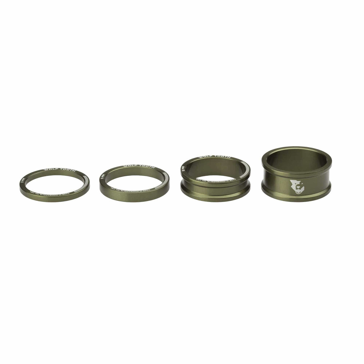 SPACER KIT 3, 5,10, 15MM, OLIVE